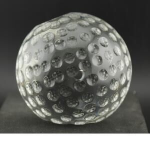 Clear Glass Golf Ball Paperweight Award
